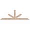 Ekena Millwork Saratoga Smooth Timber Gable Bracket, Douglas Fir, 96"W x 32"H x 3 1/2"D x 5 1/2"F, 8/12 Pitch GBW096X32X0406SAR00SDF - alternate 1